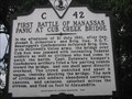 Image for First Battle of Manassas (Panic at Cub Creek Bridge)