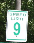 Image for Speed Limit Sign at Farma Family Campground (9 MPH) - Greenville, PA