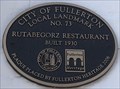 Image for Rutabegorz Restaurant - 1930 - Fullerton, CA