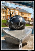 Image for Kugel Ball in front of railway station, Ceská Trebová, Czech Republic