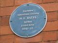 Image for H. E. Bates - Essex Road, Rushden, Northamptonshire, UK