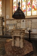Image for Baptismal Font -- Bath Abbey, Bath, Somerset, UK
