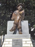 Image for Fiddler statue on courthouse square needs repairs - Athens, TX