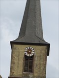 Image for Clock on the tower of St. Marien Kirche - Markt Bibart, Germany