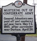 Image for Mustering Out Of Confederate Army