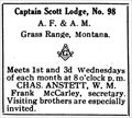Image for Captain Scott Lodge #98 - Grass Range, MT