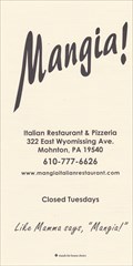 Image for Mangia Italian Restaurant - Mohnton, PA
