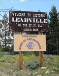 Image for Highest City in America - Leadville, CO