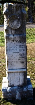Image for T G Kimbell - New Prospect Cemetery - Conehatta, MS