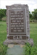 Image for G. A. R. Memorial -- Oakwood Cemetery, Fort Worth TX