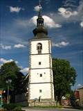 Image for Clock at bell tower Stare Mesto pod Landstejnem, Czech Republic