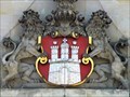 Image for Großes Hamburg-Wappen am Rathaus-Turm - Hamburg, Germany