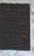 Image for FIRST - Canadian Soldier to be awarded the Queen's Scarf - Chelsea, Quebec