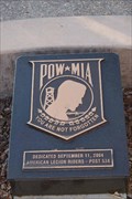 Image for POW/MIA Plaque - Santa Maria California