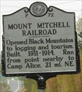 Image for P~72 Mount Mitchell Railroad
