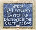 Image for St Leonard Eastcheap - Eastcheap, London, UK