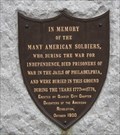 Image for In Honor of American Continental Army POWs DAR Monument -- Washington Square, Philadelphia PA USA