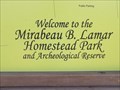 Image for Mirabeau B. Lamar Homestead Park and Archaeological Reserve - Richmond, TX