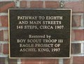 Image for Eagle Scout Project - Pathway to 8th and Main Streets - Chandler, OK