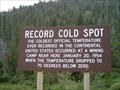 Image for Record Cold Spot