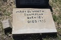 Image for Mary Elizabeth Thompson - Italy Cemetery - Italy, TX
