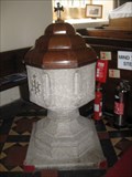 Image for Font - St Cadwaladr's Church - Llangadwaladr, Anglesey, North Wales, UK