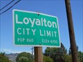 Image for Loyalton CA  (west side)  pop. 1190