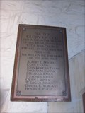Image for Plaque of Remembrance, First Trinity Church, Heol Y Bont, Aberaeron, Wales, UK