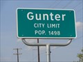 Image for Gunter, TX - Population 1498