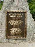Image for World War I Memorial - Dudley, MA