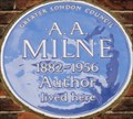 Image for A A Milne - Mallord Street, London, UK