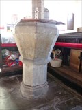 Image for Medieval Font - Church of The Holly Cross - Cowbridge, Vale of Glamorgan, Wales.