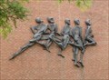 Image for Five Running Figures - SUNY, Oneonta, NY