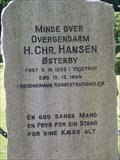 Image for Memorial for border police man H.Chr. Hansen - Sønderby, Denmark