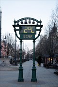 Image for Digital clock in downtown of Debrecen