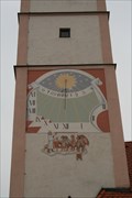 Image for Sonnenuhr Marktkirche St. Vitus - Dorfen, Lk. Erding, Bayern, D