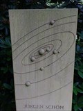 Image for Sonnensystemmodell auf einem Grabstein - Hamburg, Deutschland