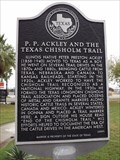 Image for P. P. Ackley and the Texas Chisholm Trail