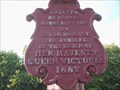 Image for The Jubilee of Queen Victoria Lampost and marker. Ringwood, Hants UK