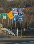 Image for LAST -- mile of the I-30EB, at the junction with I-40, North Little Rock AR