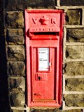 Image for Victorian Post Box, Honley Rail Station, Huddersfield. Yorkshire.