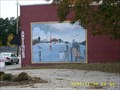 Image for Old harbor scene mural - New Bern NC