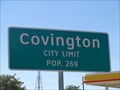 Image for Covington, TX - Population 269