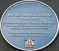 Image for Battle for Bull Centre Blue Plaque - One Bell Corner, Dartford, Kent, UK