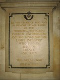 Image for 4th O B L I  Memorial Plaque - Oxford  Town Hall -Oxford