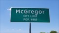 Image for McGregor TX - Population 4987