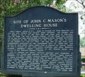 Image for Site of John C. Mason's Dwelling House (2 sided)-Eatonton Baptist Church-Putnam Co