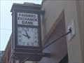 Image for Farmers Exchange Bank Clock - Tonkawa, OK