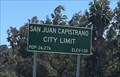 Image for San Juan Capistrano, California ~ Population 36,276