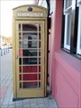 Image for Gold Telephone Box for Peter Kennaugh - Onchan, Isle of Man